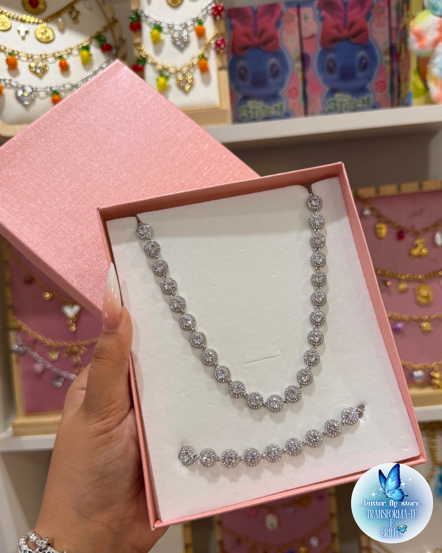 Conjunto Luz de Fada ✨ (colar + pulseira)