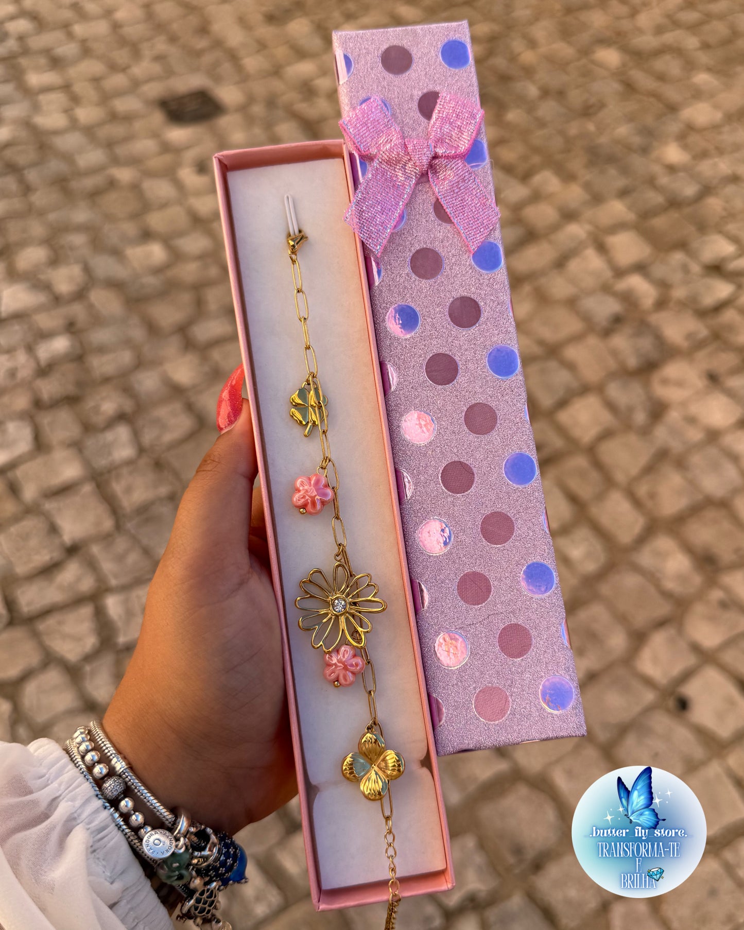 🌸Pulseira Pétalas da Sorte🌸