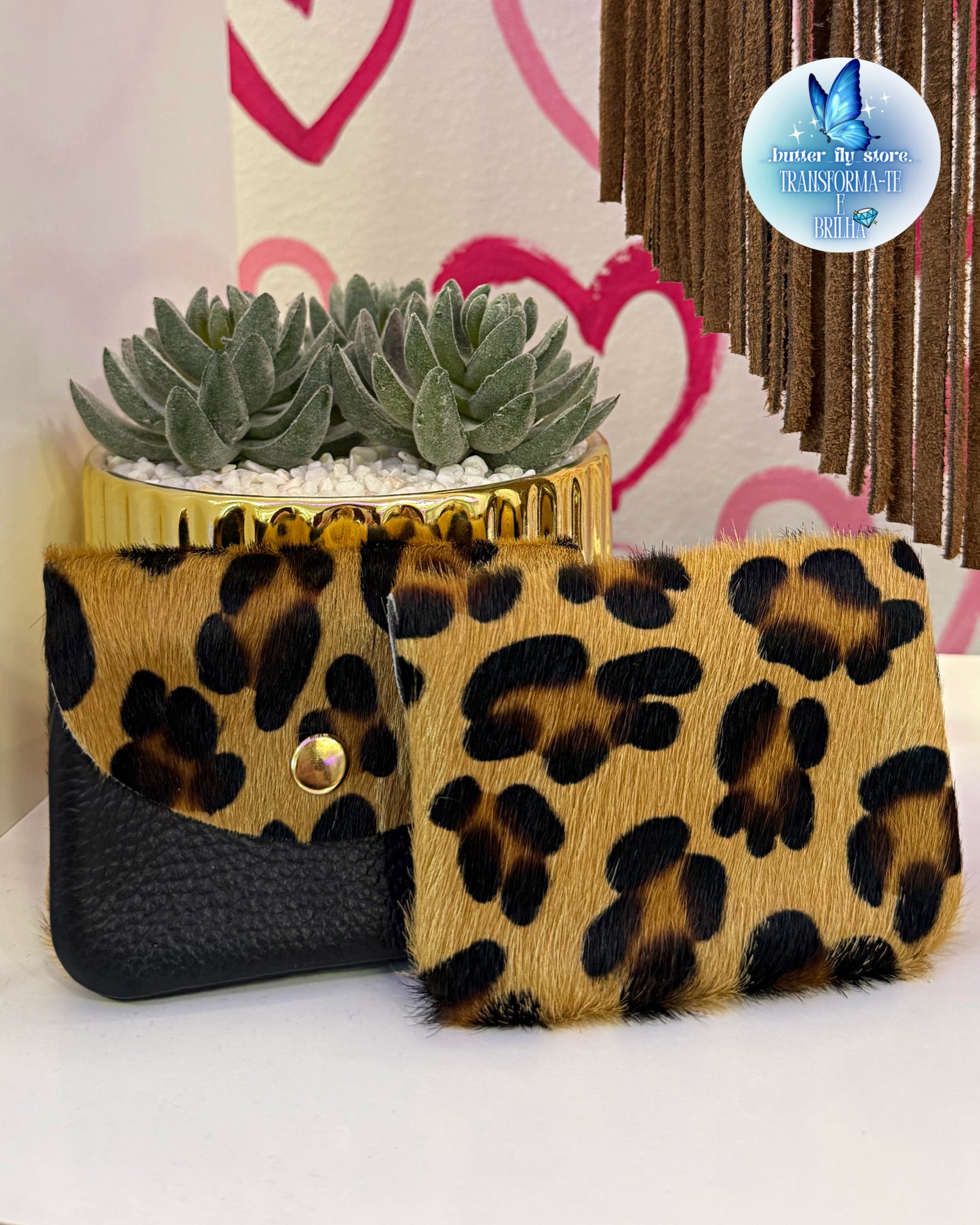Carteira Leopardo em Pele✨