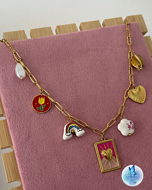 Charm Necklace Love🌈🌷🌸