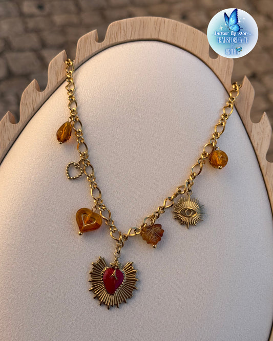 ❤️Charm Necklace Sagrado Coração❤️