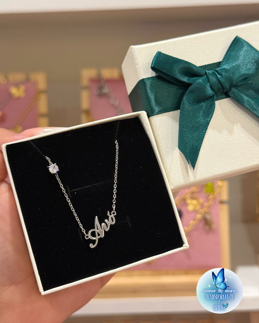 Colar Avó em Prateado 🌸