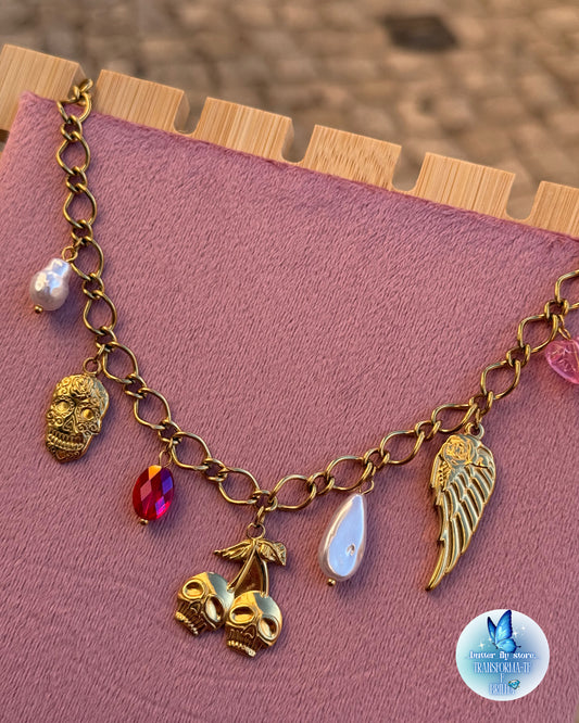 Charm Necklace Golden Fantasy🍒