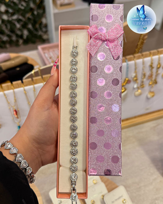 Pulseira Luz de Fada em prateado🎀