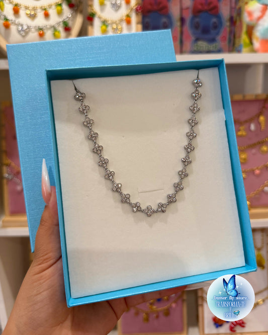 Colar Aurya em prateado🩶