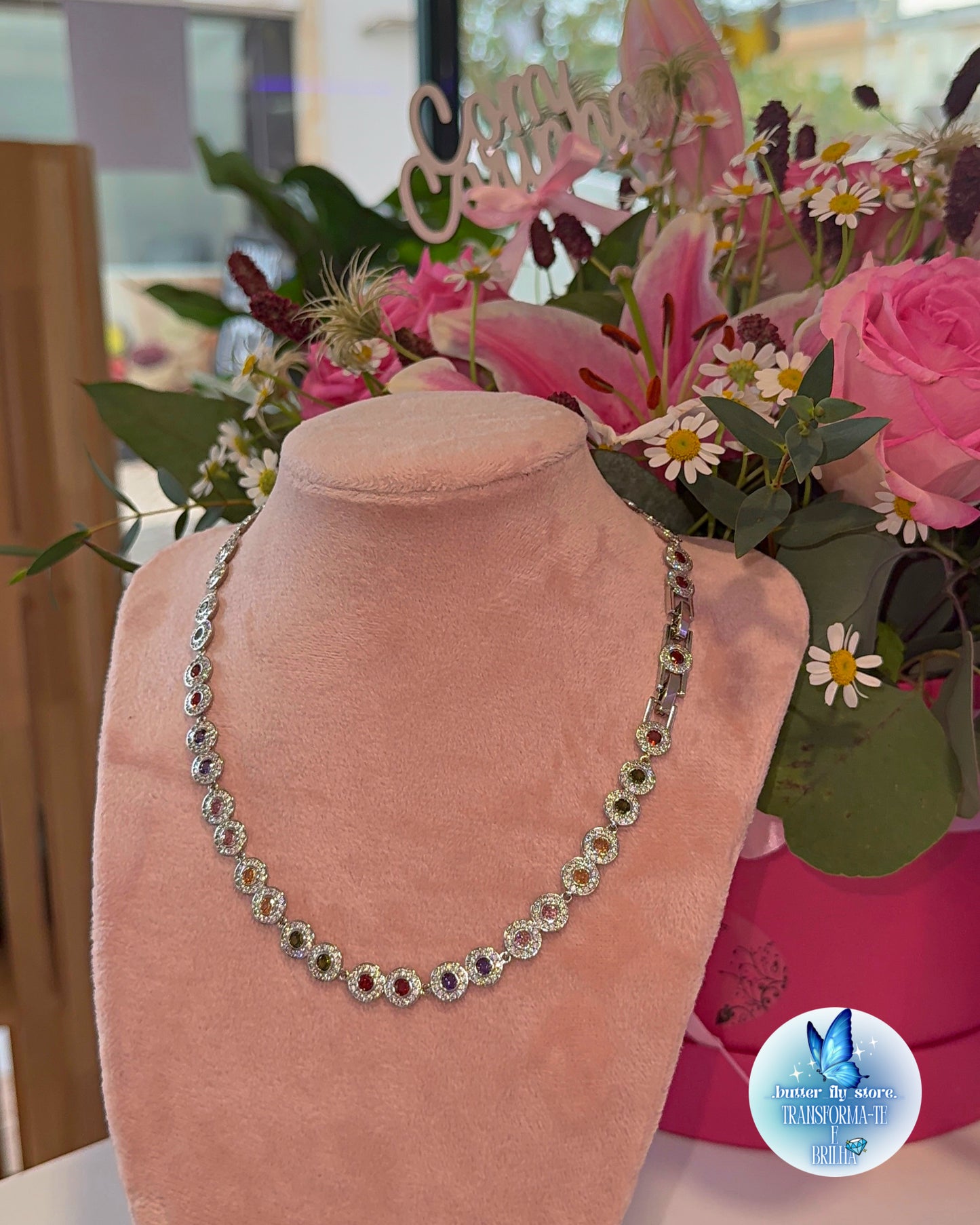 Colar Luz de Fada Colorido🎀