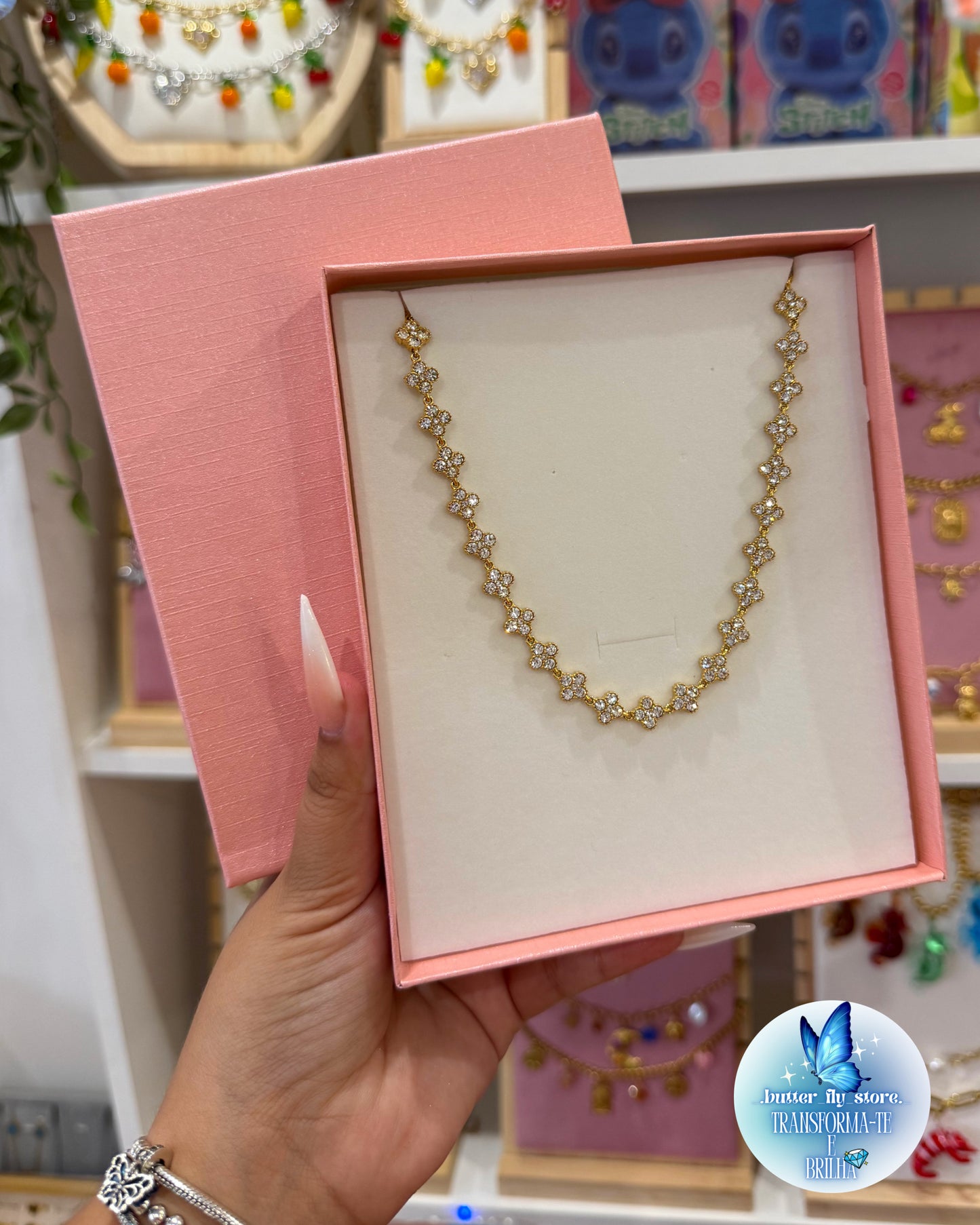 Colar Aurya em dourado✨