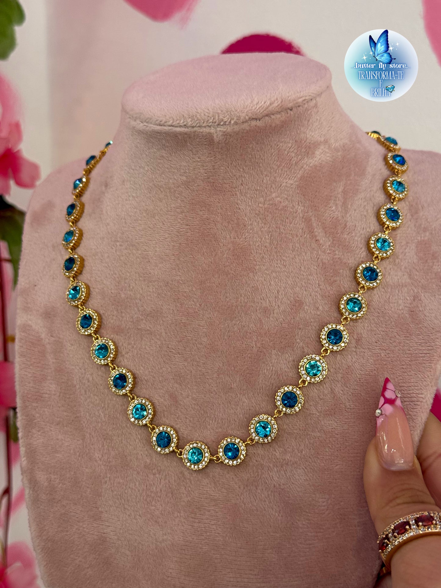 Colar Luz de Fada em azul✨🩵