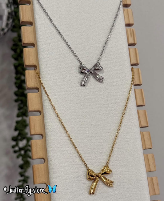 Colar Laço da Sorte em aço inoxidável