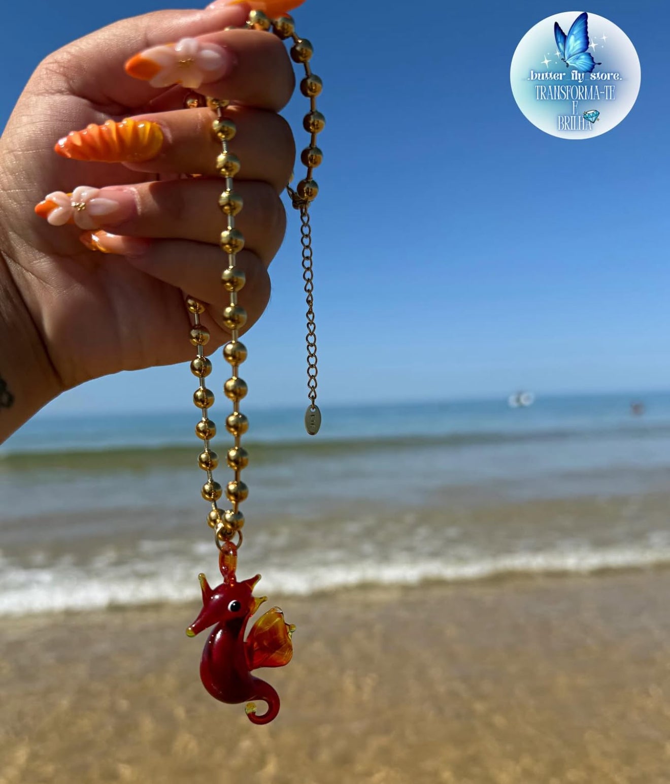 Cavalo-marinho vermelho❤️🐚