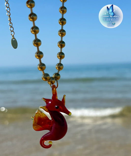 Cavalo-marinho vermelho❤️🐚