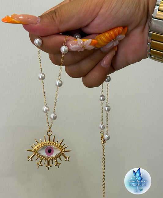 Colar Pérola Rosa🎀💖