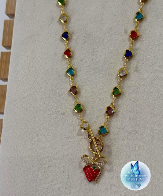 🍓Colar Sweet Glowly✨