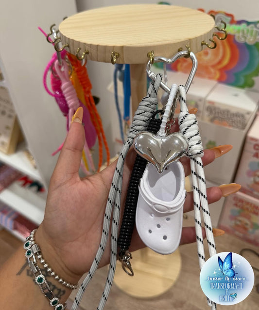 Porta-Charme Crocs em branco🤍✨