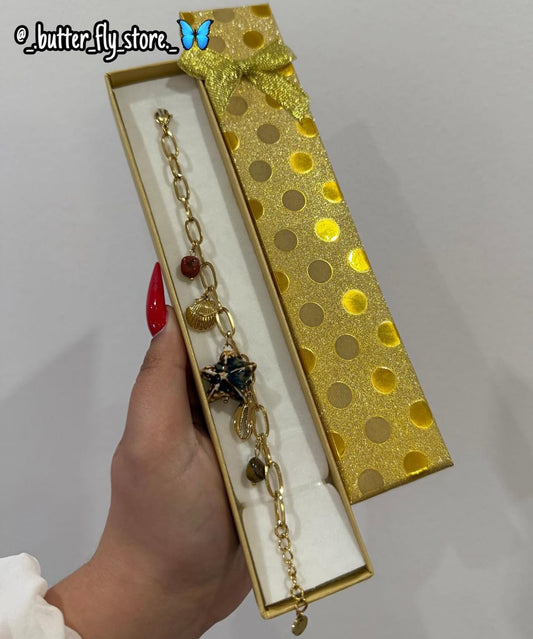 ✨ Pulseira - Brisa do Mar ✨em dourado