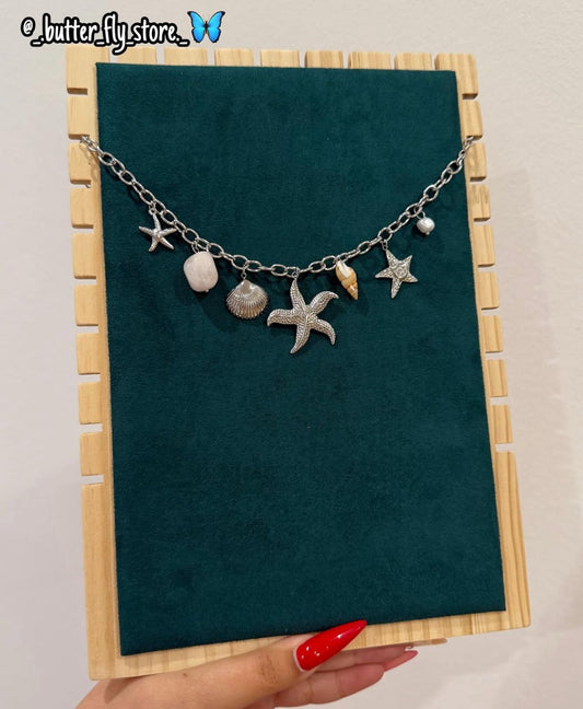 ✨Charm Necklace Alma Salgada ✨em prateado