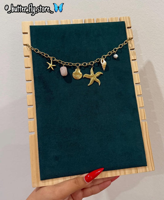 ✨Charm Necklace Alma Salgada ✨em dourado