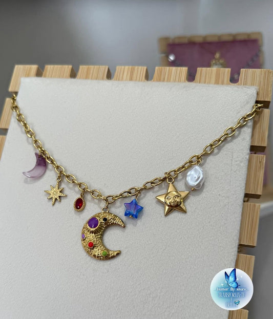 Charm Necklace Mistério Lunar 💫✨
