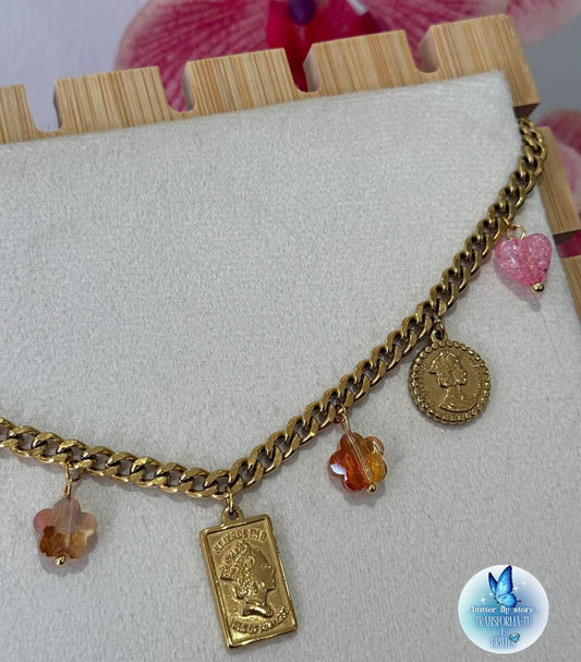 ✨Charm Necklace – Libra Dourada✨