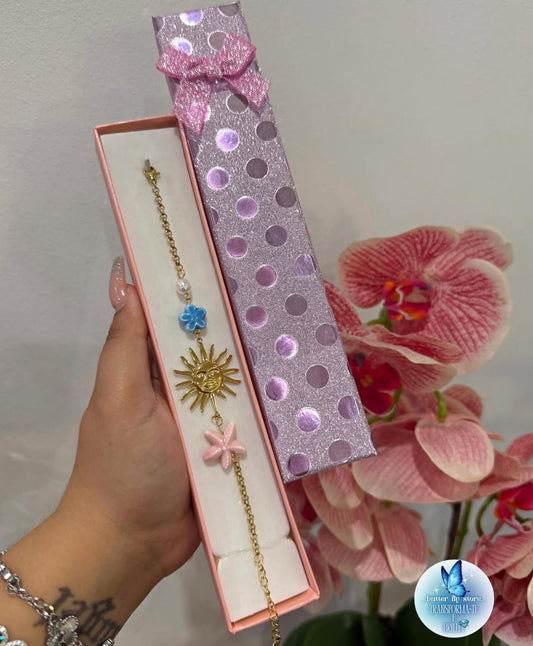 Pulseira Hot Summer em rosa🩷e azul🩵