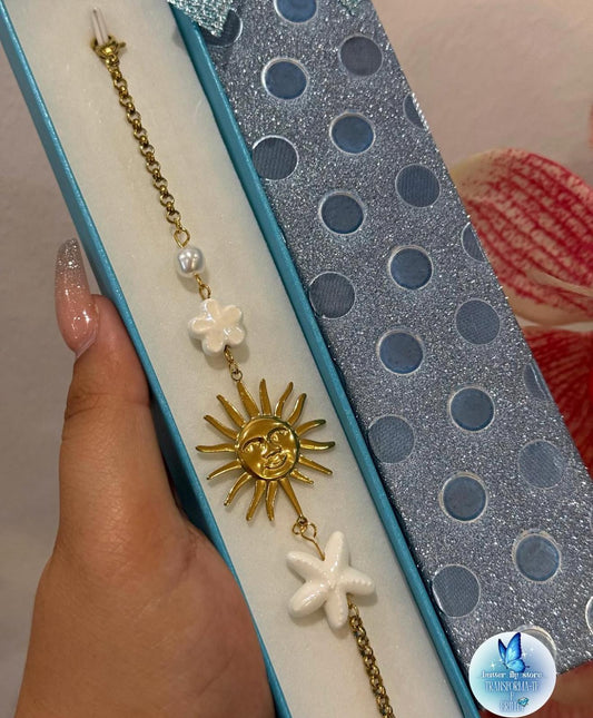 Pulseira Hot Summer🤍em branco