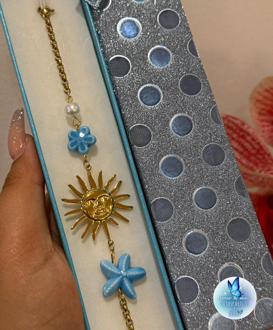 Pulseira Hot Summer🩵em azul