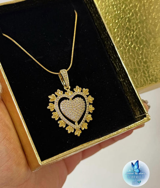 Colar coração de sol ☀️✨🫶🏼