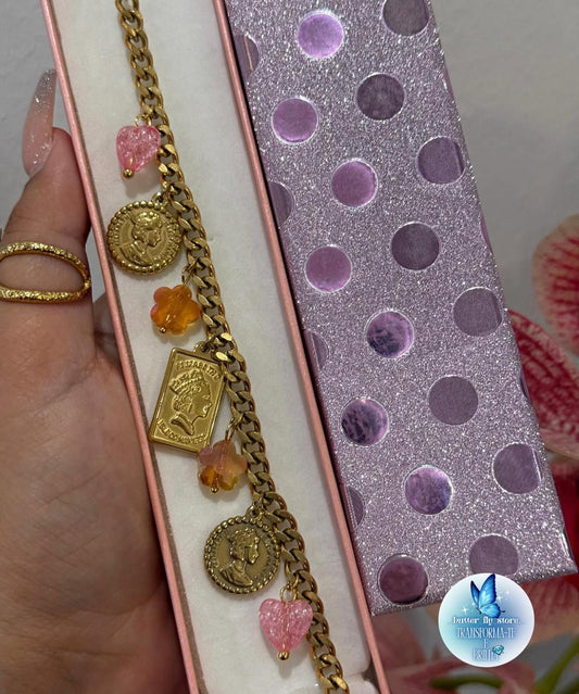 ✨Pulseira Charm Libra Dourada✨