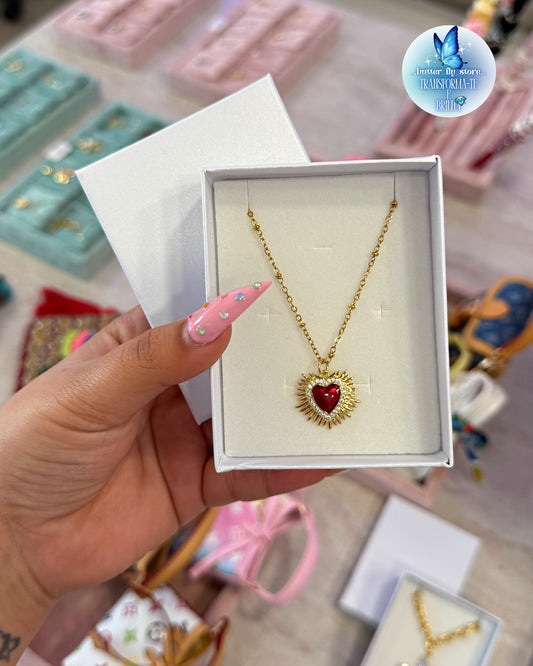 Colar Coração Vermelho ✨❤️
