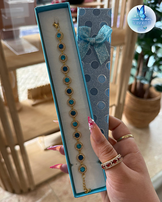 Pulseira Luz De Fada em azul🩵✨