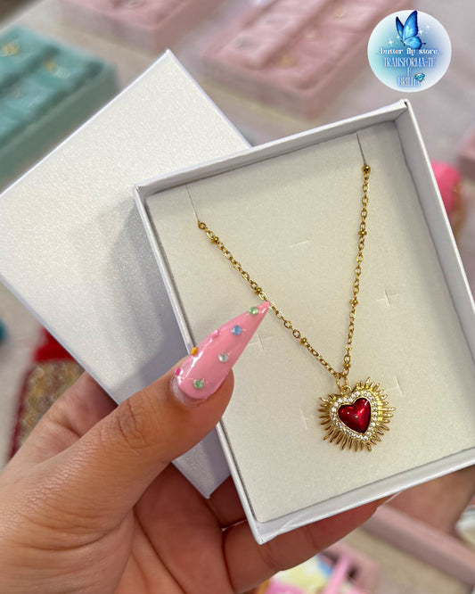 Colar Coração Vermelho ✨❤️