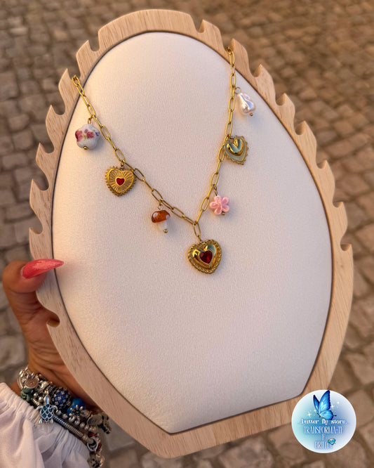 Charm Necklace Coração da Floresta🍄❤️