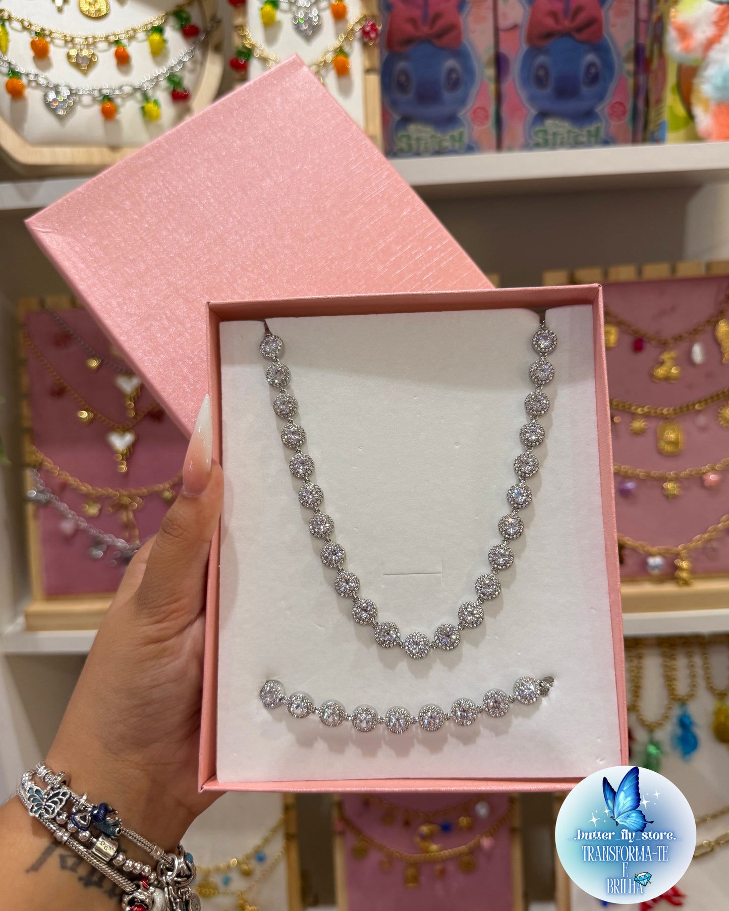 Conjunto Luz de Fada ✨ (colar + pulseira)