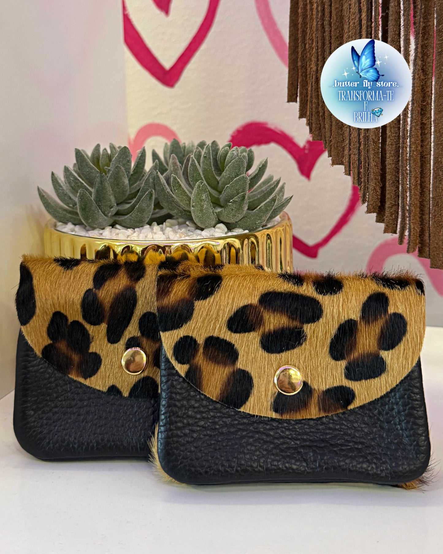 Carteira Leopardo em Pele✨