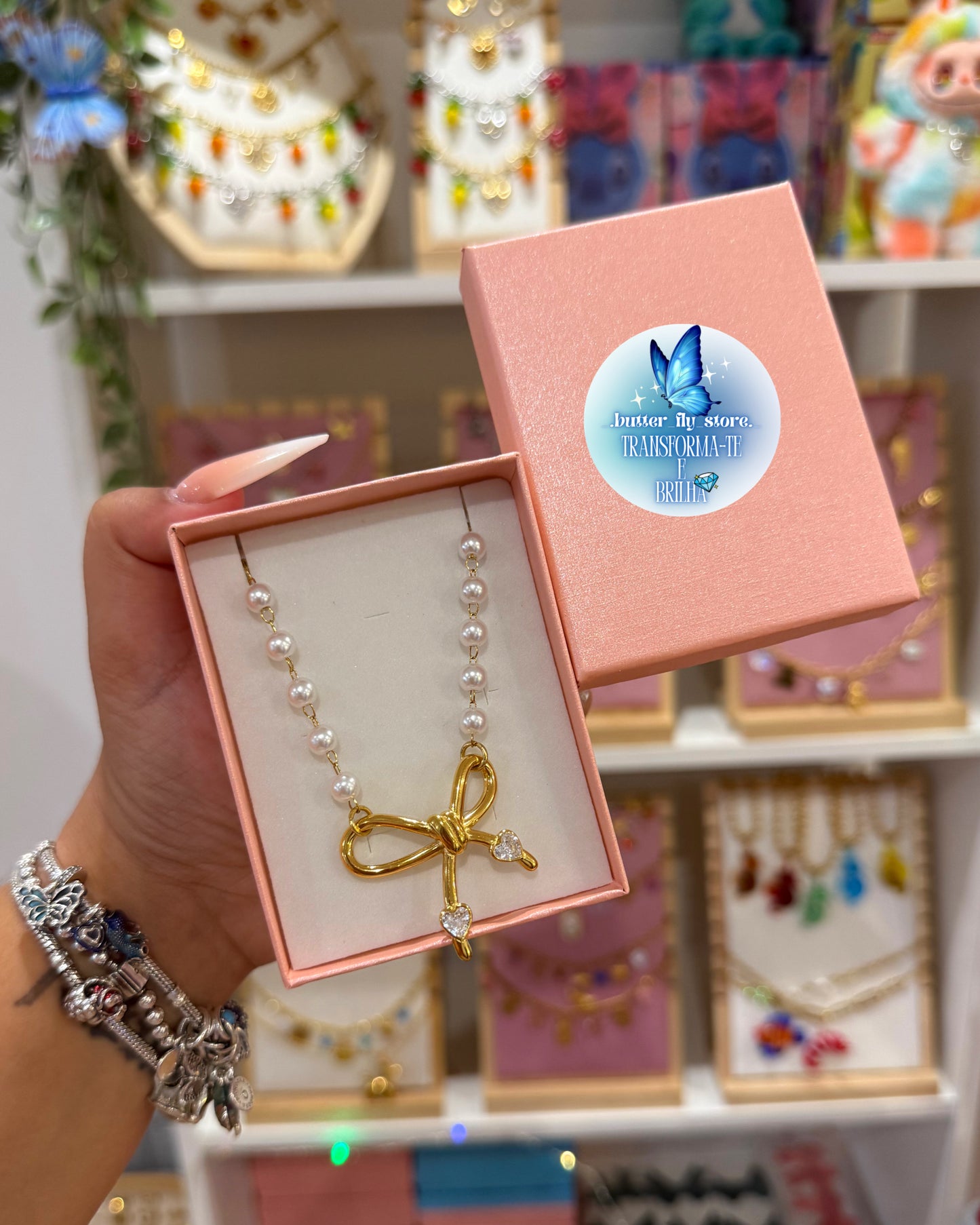 Colar Laço de Amor 🎀