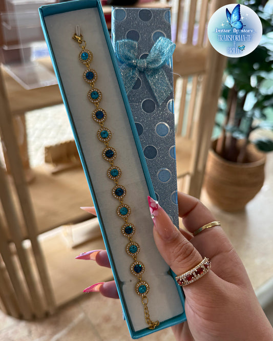 Pulseira Luz De Fada em azul🩵✨