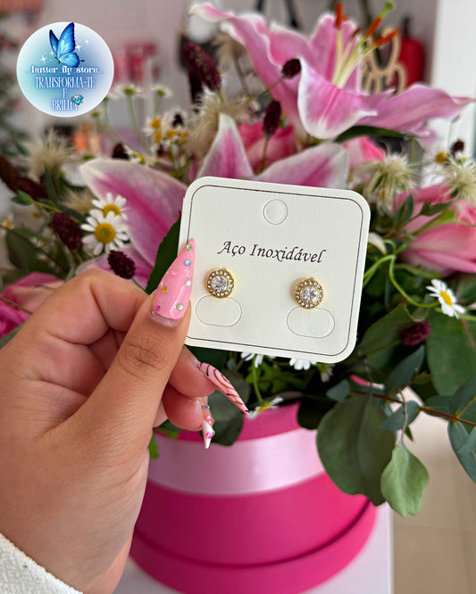 Brincos Luz de Fada em dourado✨