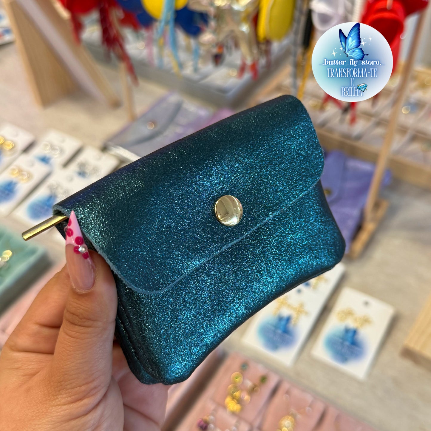 Carteira Verde🤍em pele