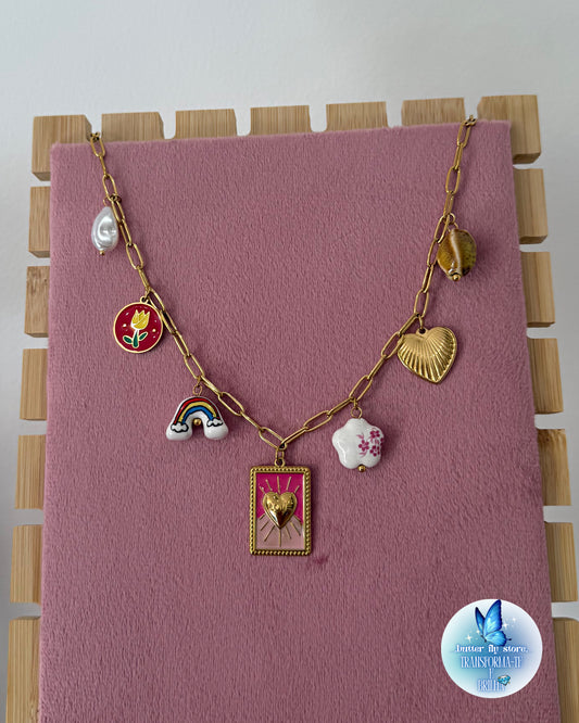Charm Necklace Love🌈🌷🌸