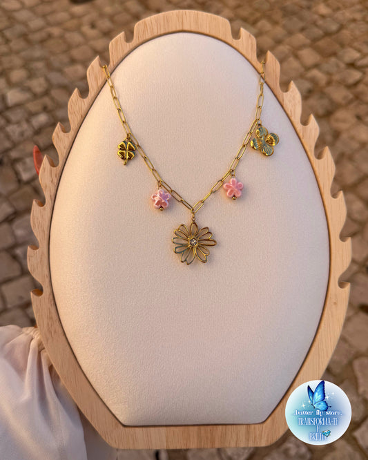 🌸Charm Necklace Pétalas da Sorte🌸