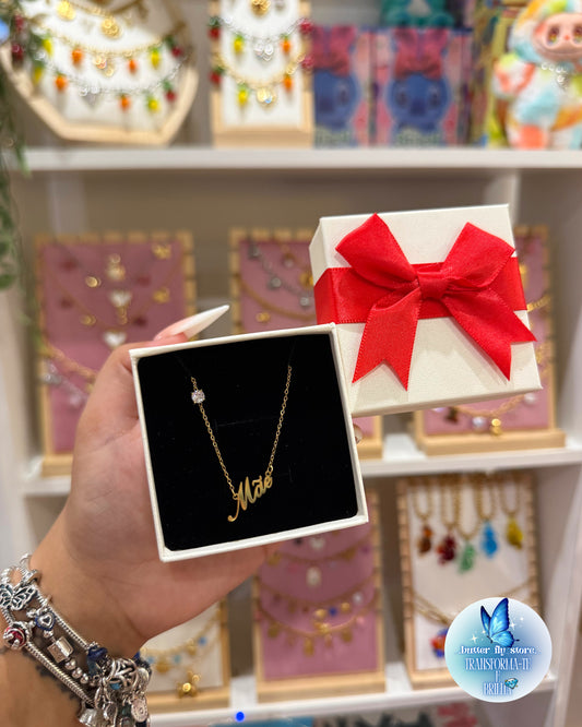 Colar Mãe em Dourado 👑