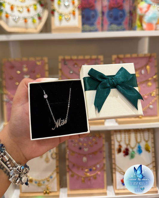 Colar Mãe em Prateado 🤍