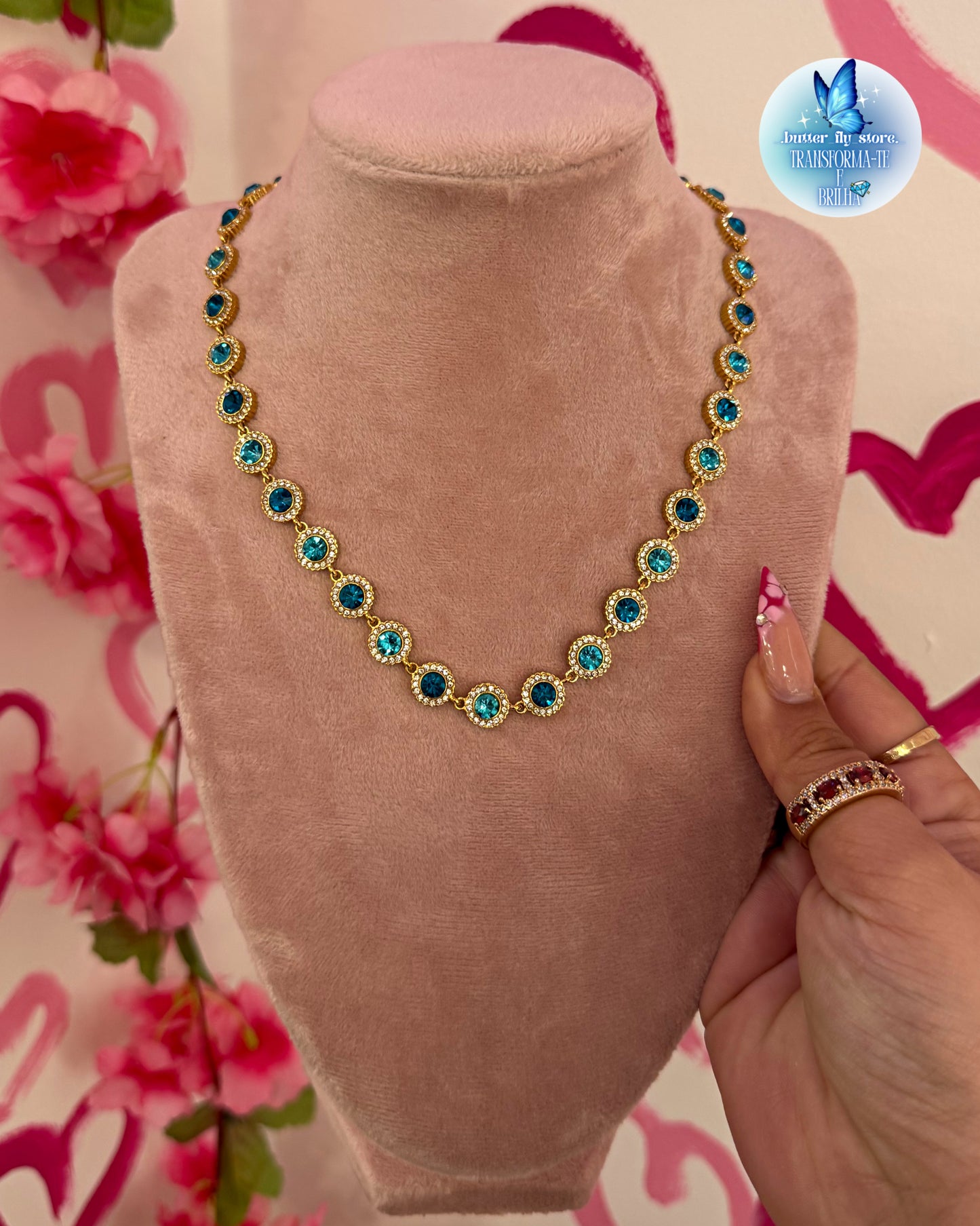 Colar Luz de Fada em azul✨🩵