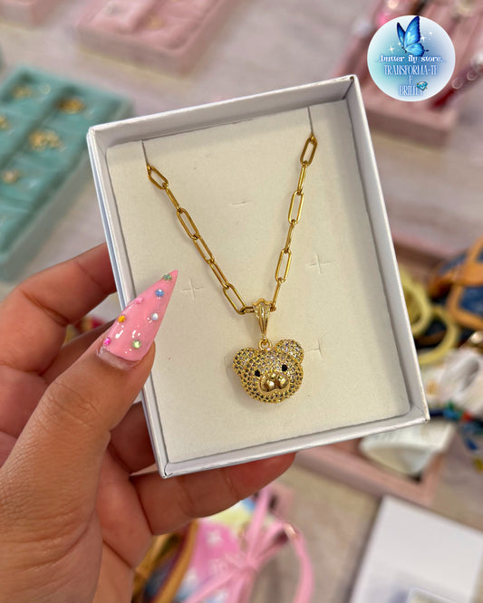Colar Ursinho Dourado ✨🐻