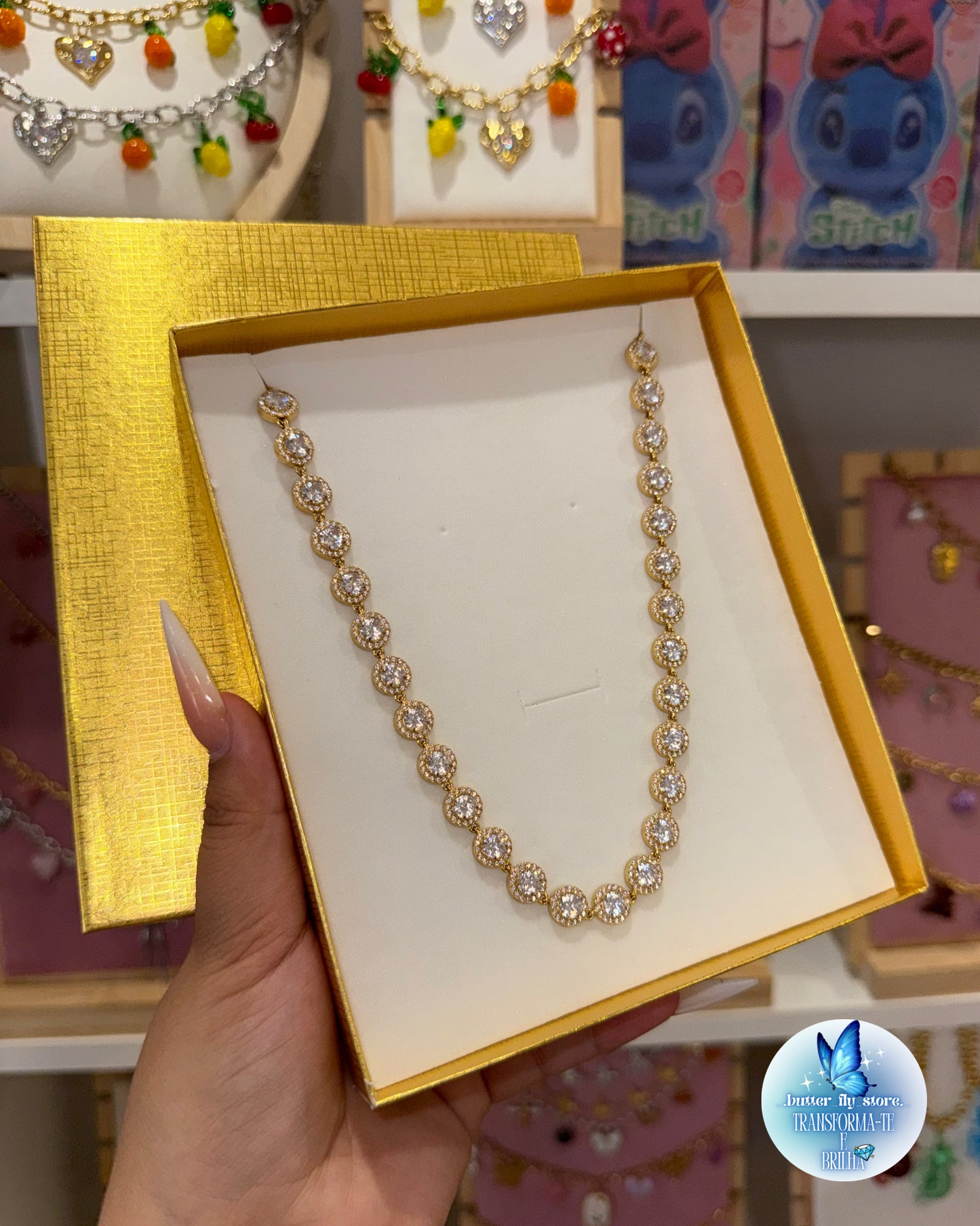 Colar Luz de Fada ✨em dourado