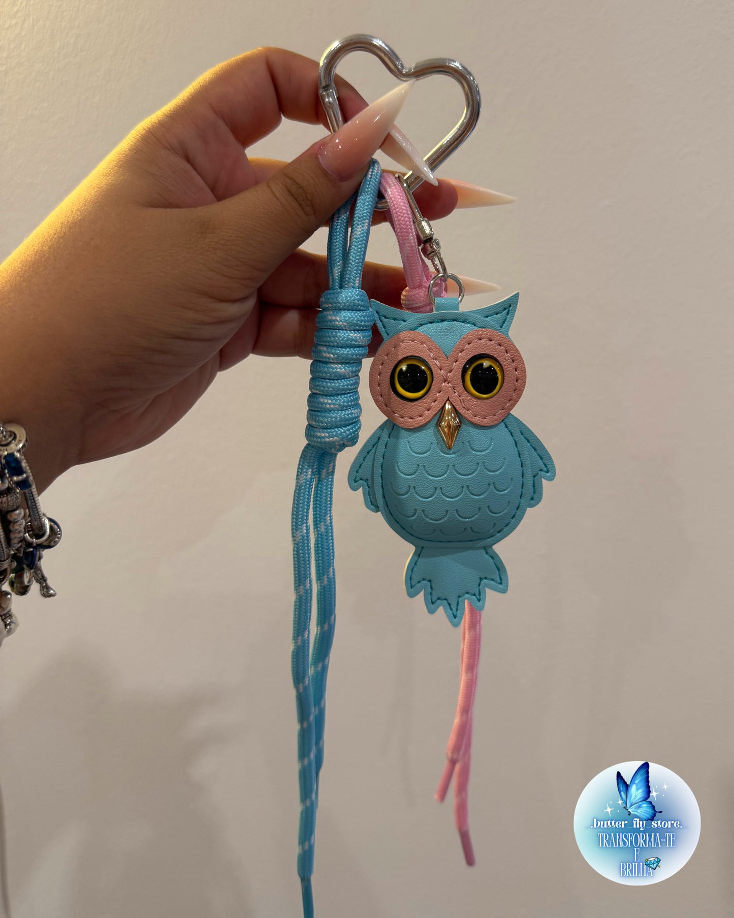 Porta-Charme Chave do Saber🩵