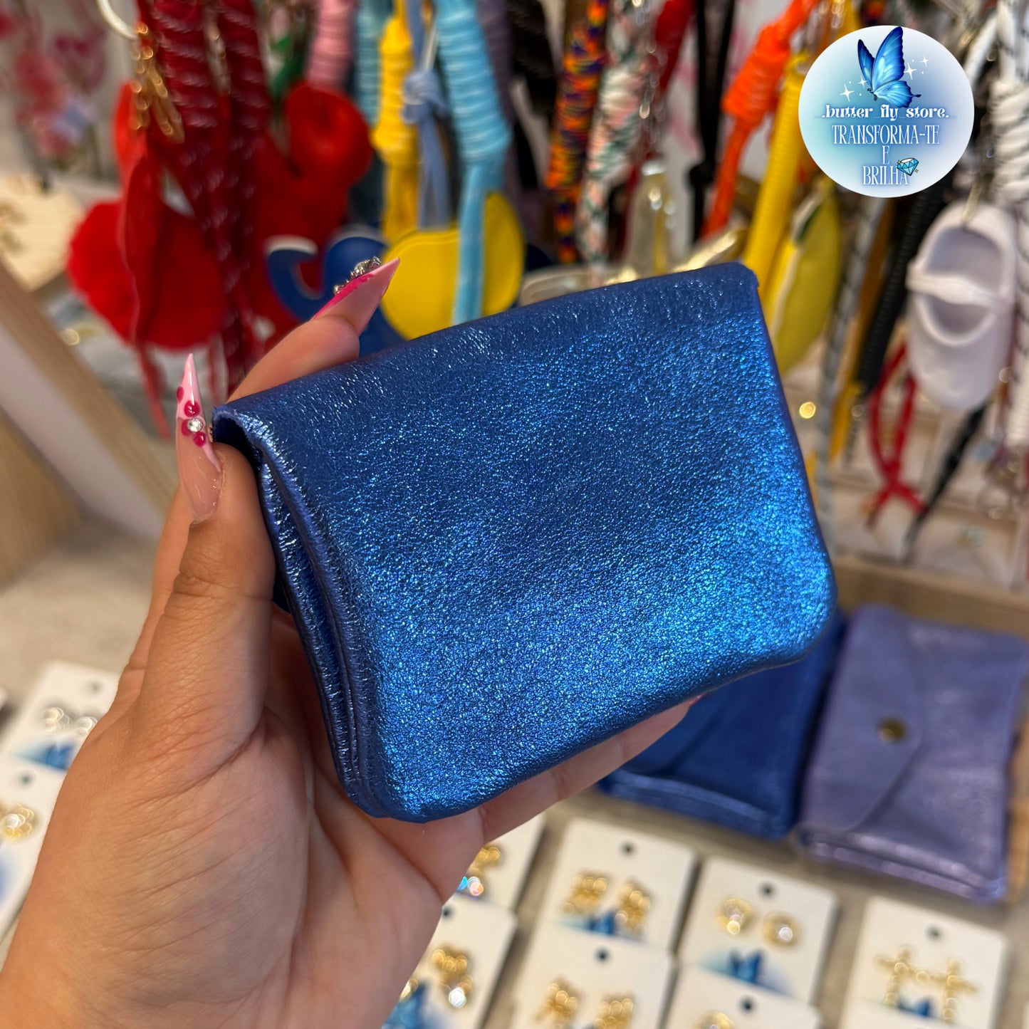 Carteira Azul🪼💙em pele