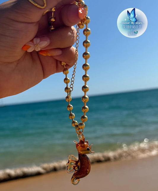 Cavalo-marinho castanho🤎🐚