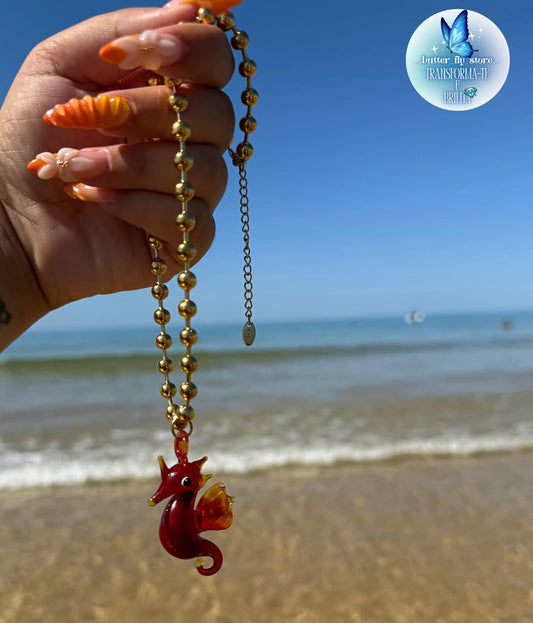 Cavalo-marinho vermelho❤️🐚