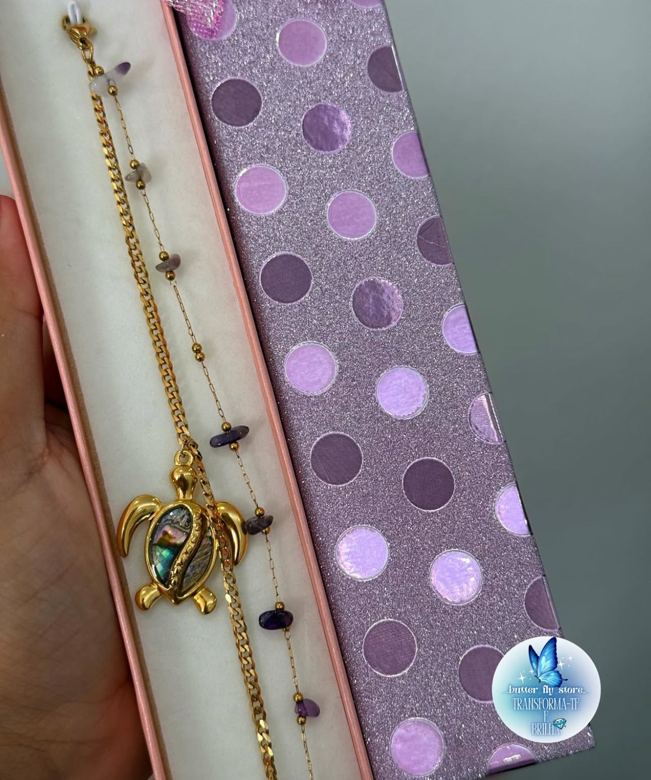 Pulseira Oceano de luz💜🐢